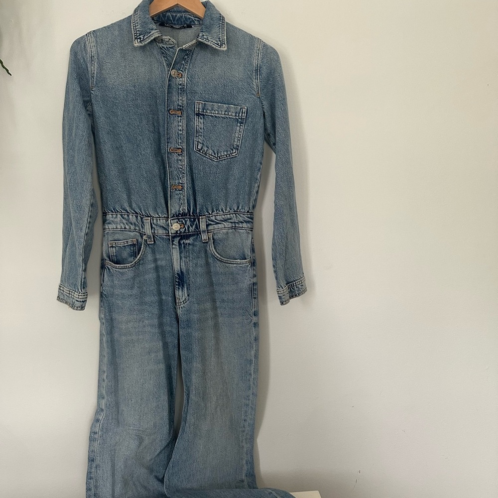 Zara Denim Jumpsuit
